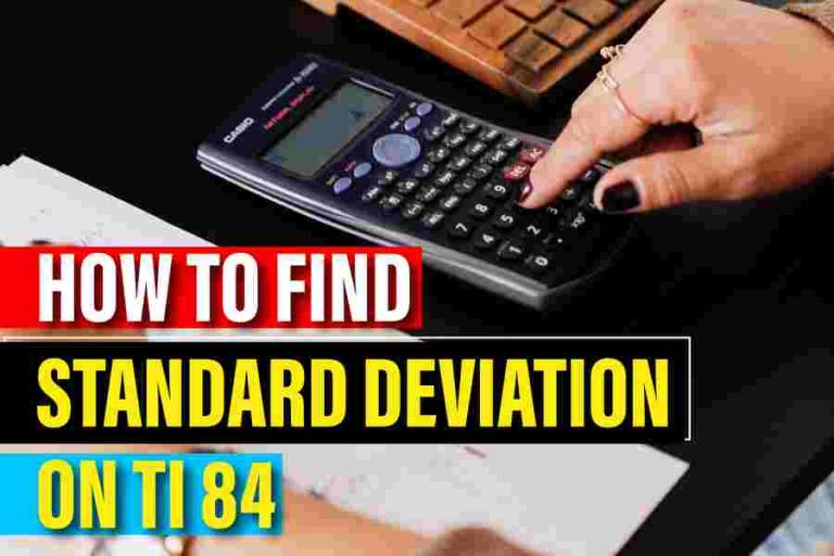 How To Find Standard Deviation On Ti 84