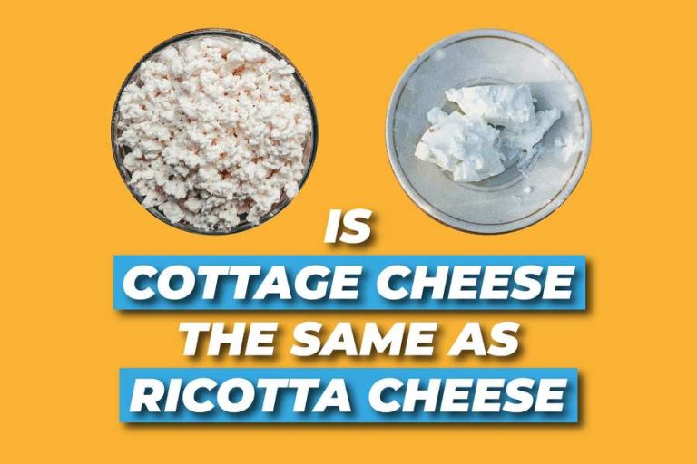 Is Cottage Cheese The Same As Ricotta Cheese